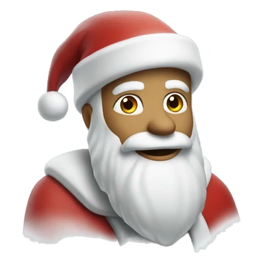 santa in snowglow  sticker