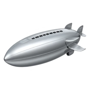 Silver Zeppelin sticker