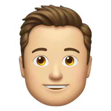 Elon Musk buvant une bière sticker