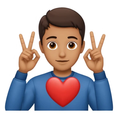 Oscar Piastri doing a heart sign  sticker