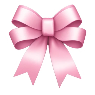 light pink ribbon bow sticker