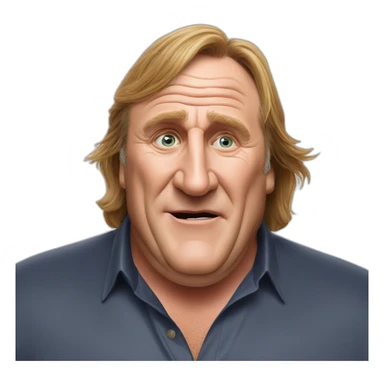 gerard depardieu eat saucisson sticker