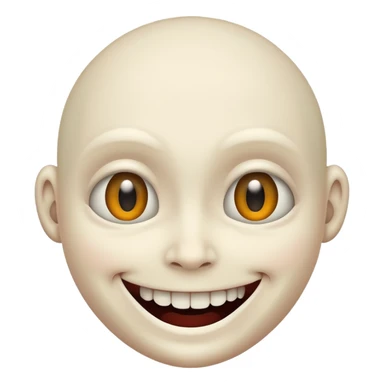 creepy smile  sticker