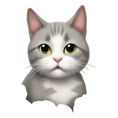 Cat in tears eating Brussels sprouts sticker