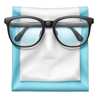 glasses wipe tissue sticker