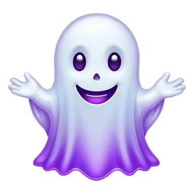 cute purple ghost sticker