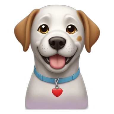 dog saying i love you sticker