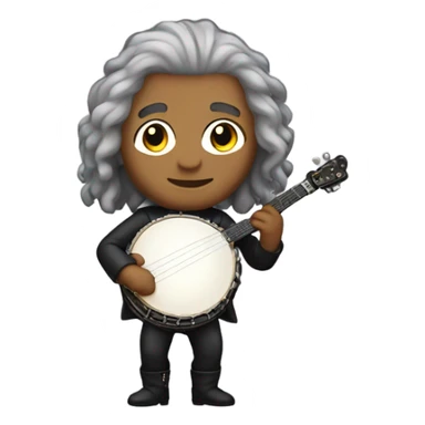 Bach chibi standing Banjo  sticker