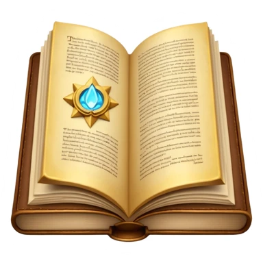 a magic book of knowledge sticker