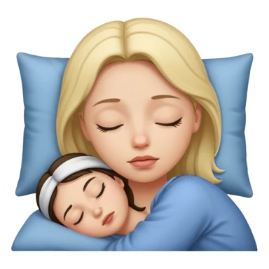 one eye open when sleeping girl sticker