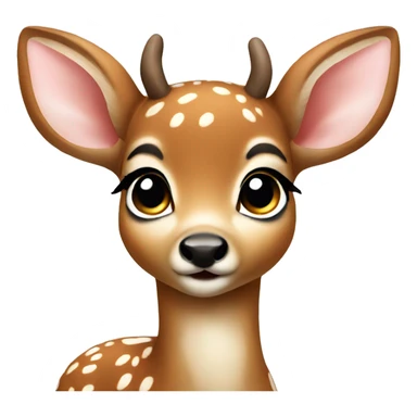 a baby deer sticker