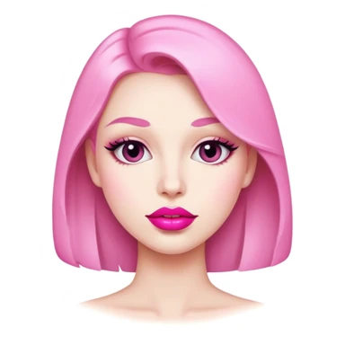 Kiss pink lipstick  sticker