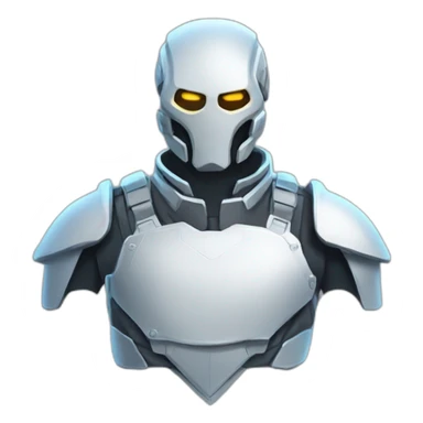 futuristic Phantom Infiltration armored breastplate ghost effect sticker