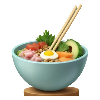Poke bowl sticker