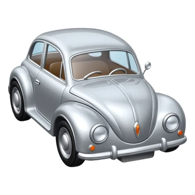 metal toy car all silver sticker