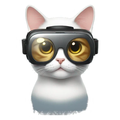 Vr glasses cat sticker