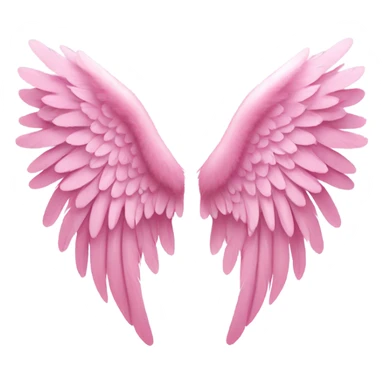 pink angel wings  sticker