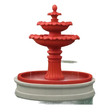 Red fountain sticker