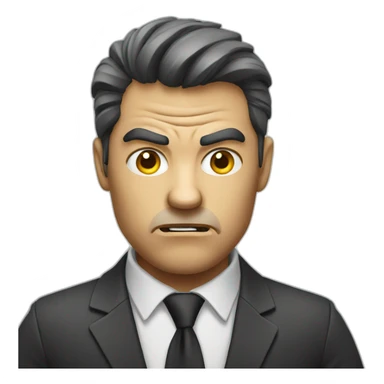 angry businessman sticker