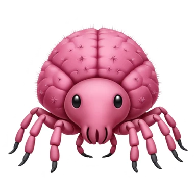 pink dust mites sticker