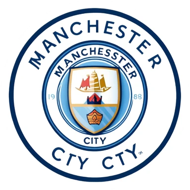 Manchester city logo sticker