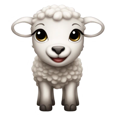 Baby lamb sticker
