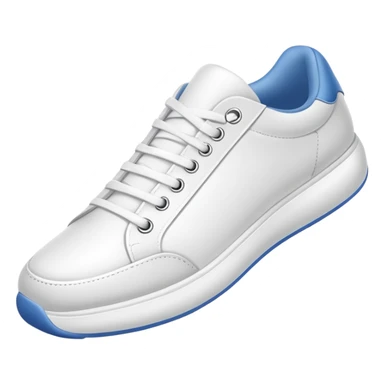 an ios genmoji for white sneakers (NO LOGO) sticker