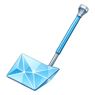 detailed diamond hoe from Minecraft sticker