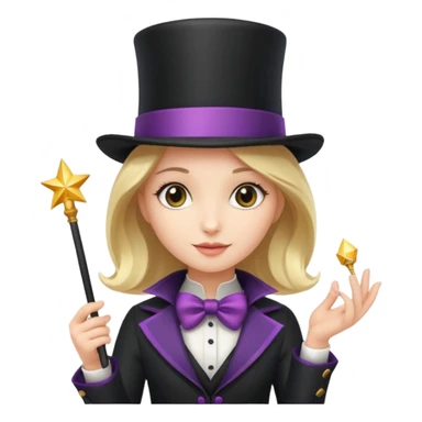 Girl as magician sticker