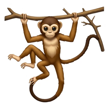Spider monkey sticker