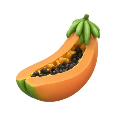 Realistic Papaya  sticker
