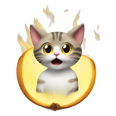 Cat onion smelly stinky rays sticker