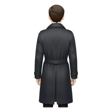 unidentified nongendered person standing ,view from the back sticker