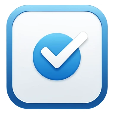 Provide Instagram blue tick verification logo as a text format sticker