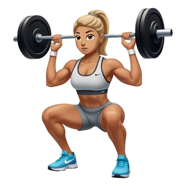 nike athlete weighted squats sticker