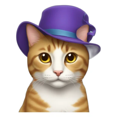 cat-with-hat sticker