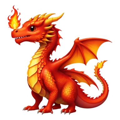 tiny dragon with fire breath sticker