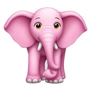 Pink elephant  sticker
