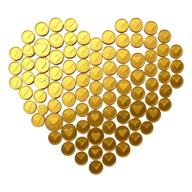 pazzle heart money sticker