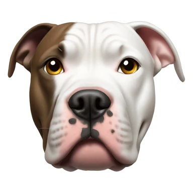 pitbull gazing at camera sticker