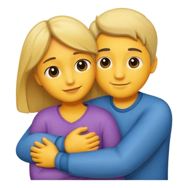 couples hug sticker