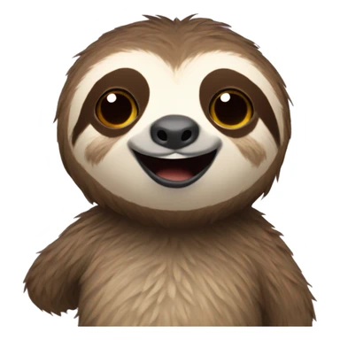 Sloth with writing GG sticker