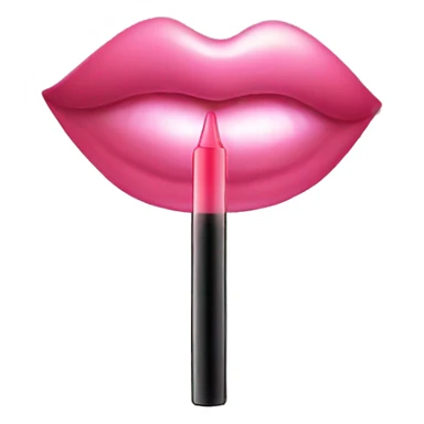 Lip gloss emoji sticker