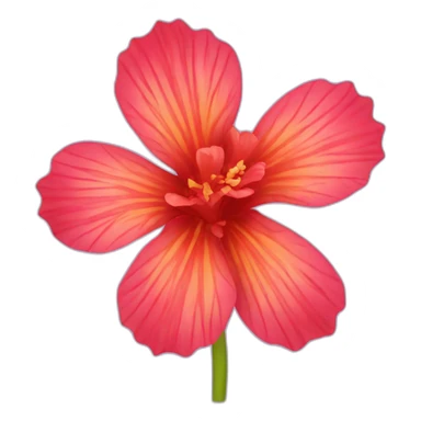 Cancan flower sticker