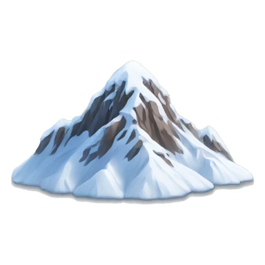 mountain with snow with customer support  sticker