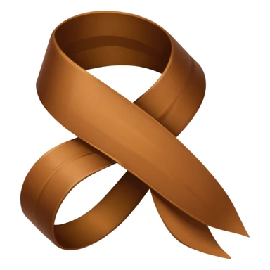 Crie um emoji de laço marrom sticker