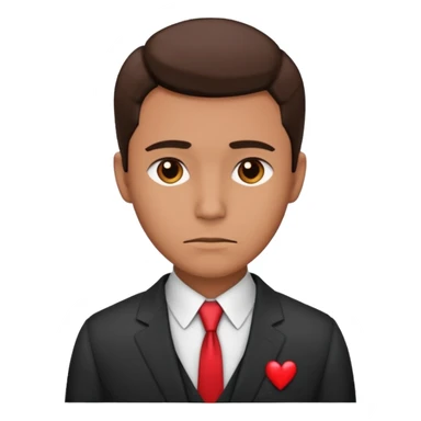 A man Alone in the Valentine's day sticker