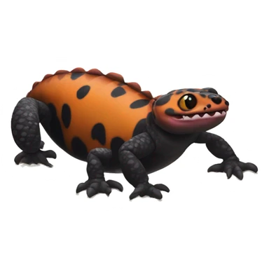 gila monster with four legs and tail sticker