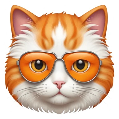 cat face with an eye patch sticker