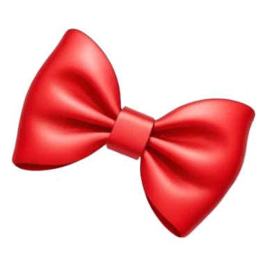cute red hair clip with bow design sticker